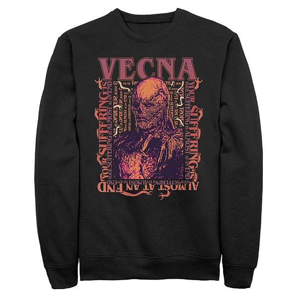 

Мужской флисовый свитшот с принтом Vecna из сериала "Очень странные дела" Licensed Character