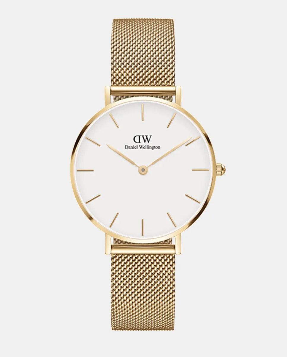 

Женские часы Petite Mesh DW00100348 из стальной сетки золотистого оттенка Daniel Wellington, золото