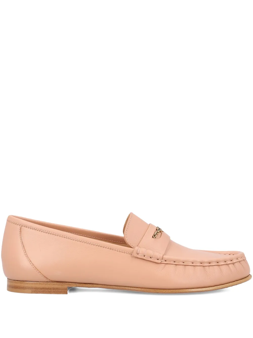Кожаные лоферы с цепочкой CHLOÉ, розовый