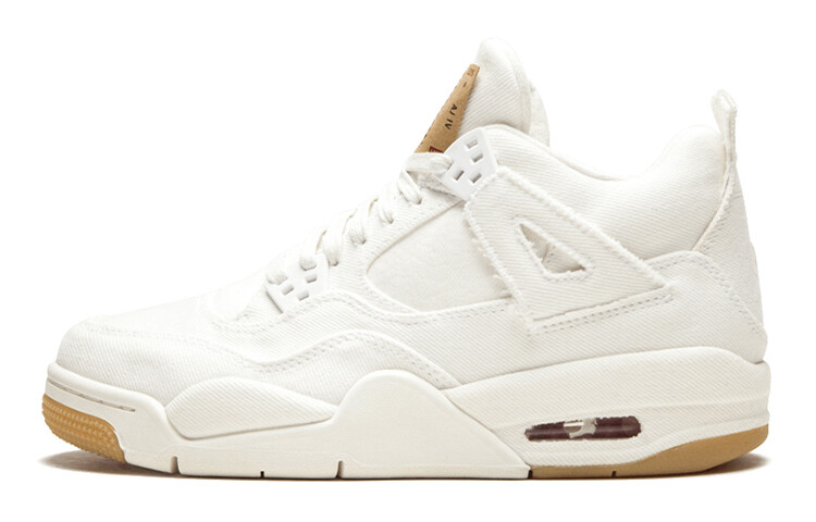 Кроссовки Jordan 4 Retro Levi's White GS Levi's Tag