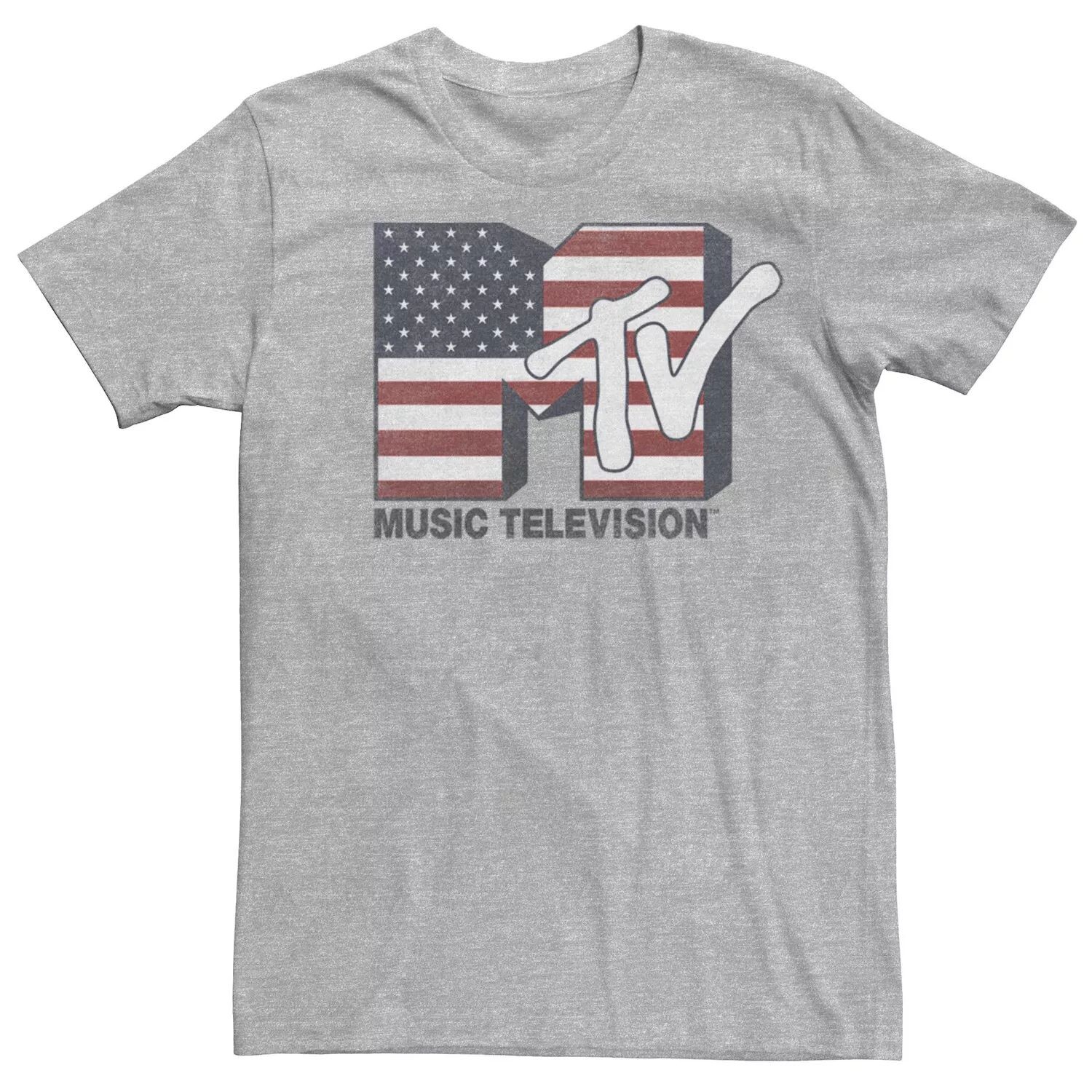 

Мужская футболка с логотипом MTV American Flag Licensed Character