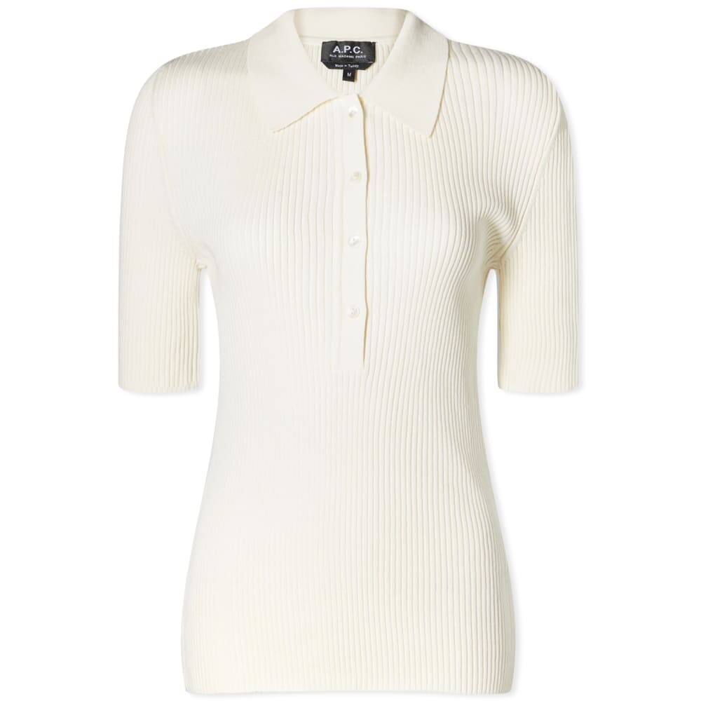 

A.P.C. Трикотажный топ-поло Danae, белый