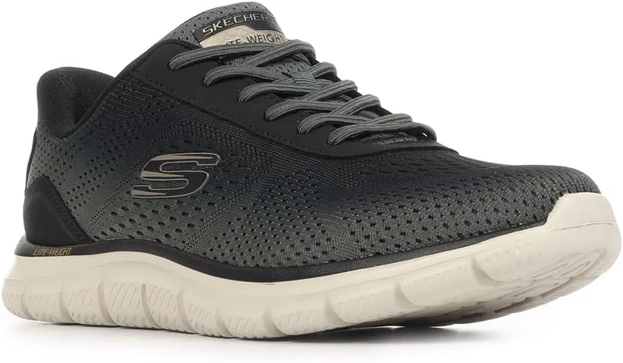 Мужские кроссовки Skechers Track Revno, Olive Black — фото 2