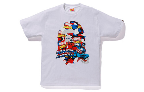 

BAPE Marvel Футболка унисекс A Bathing Ape