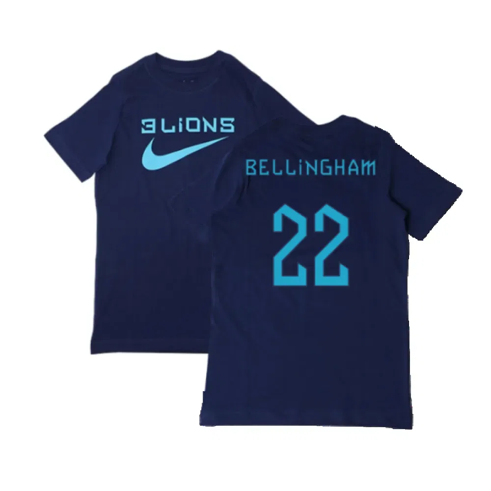 Футболка Англия Беллингем 2022-23 Nike England, темно-синий