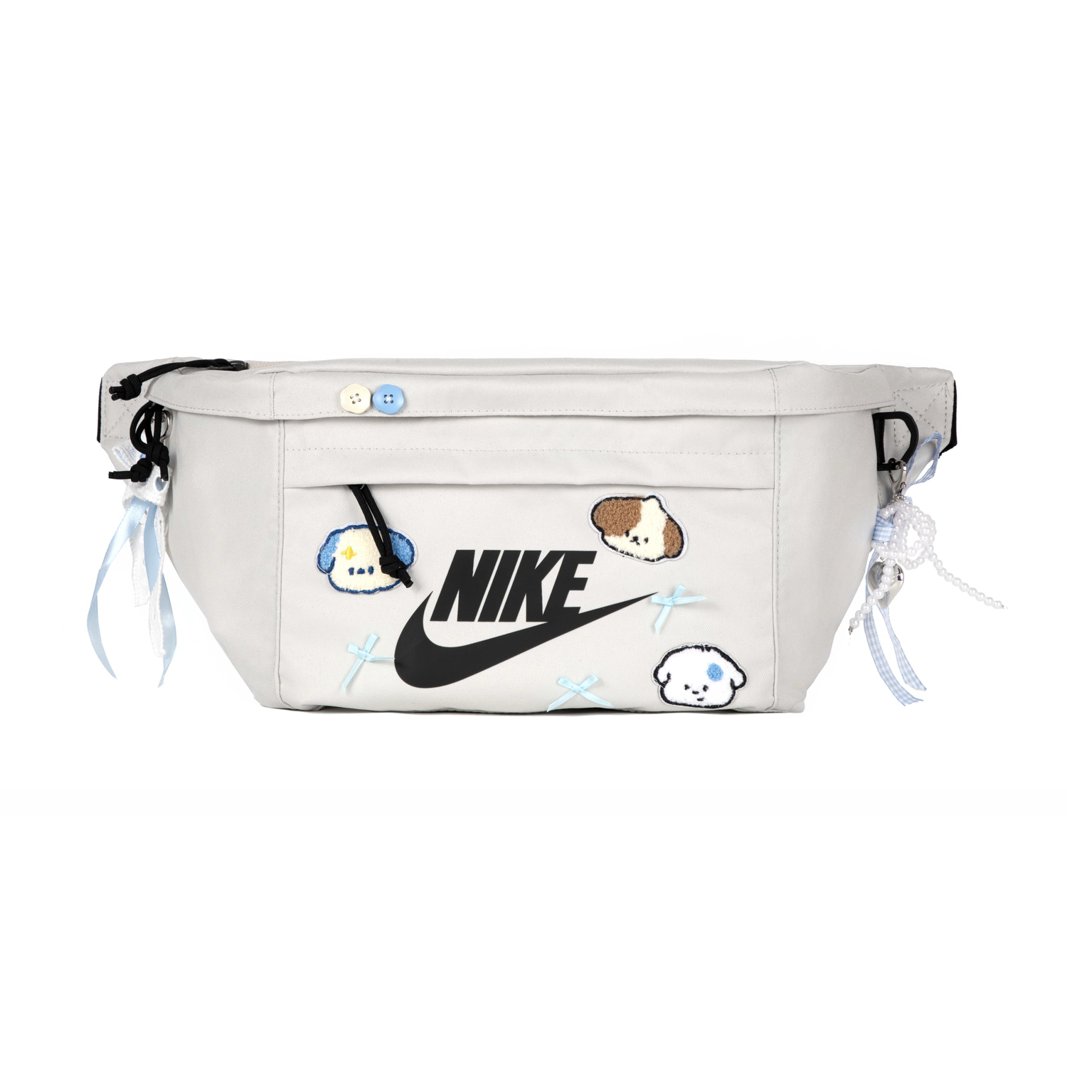 

Nike Полиэстеровый поясной рюкзак унисекс синий белый, Blue White