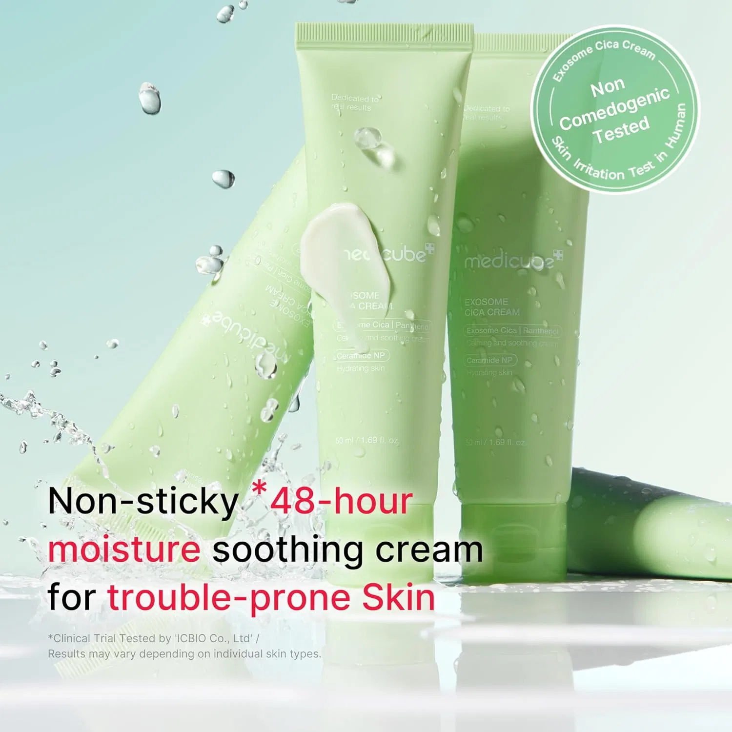 Крем для лица Medicube — Exosome Cica Tea Tree Cream для чувствительной кожи от — фото 2
