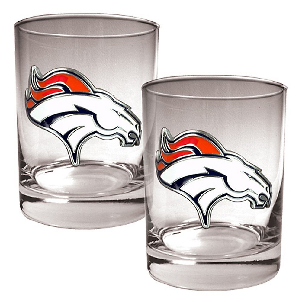 

Набор стаканов Rocks Denver Broncos из 2 предметов, темно-синий