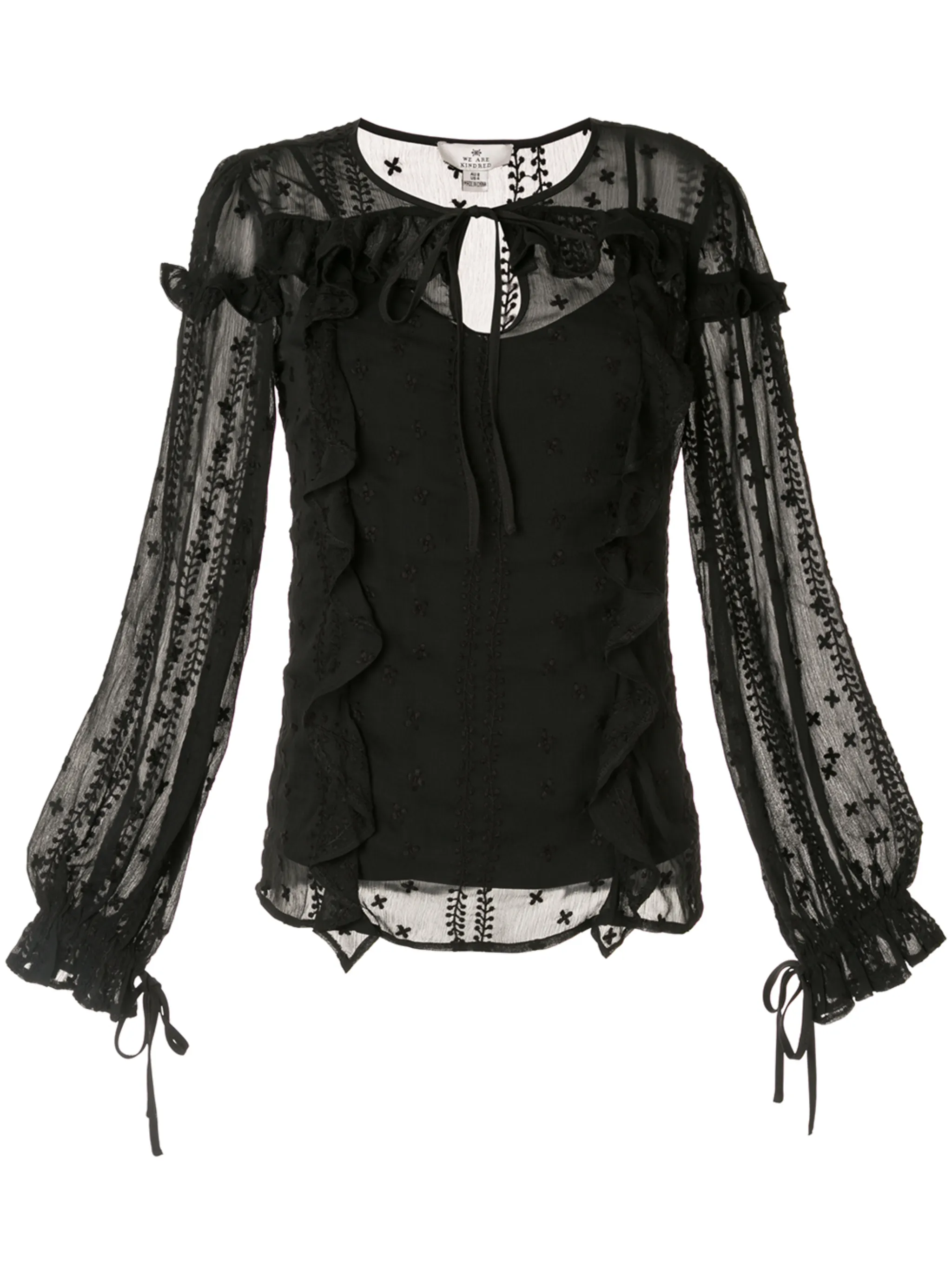 

Блузка Coco с оборками We Are Kindred, черный