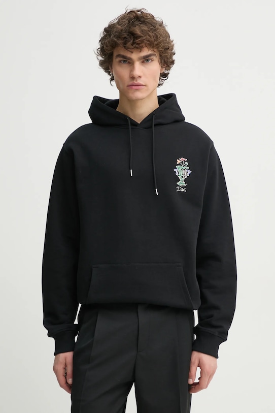 

Хлопковая толстовка Le Hoodie Vase Drôle De Monsieur, черный