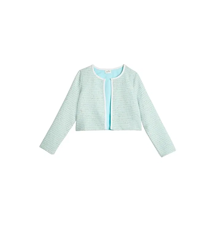 Куртка из букле Mini Rohana Lilly Pulitzer Kids, Capri Blue Galloping Gals