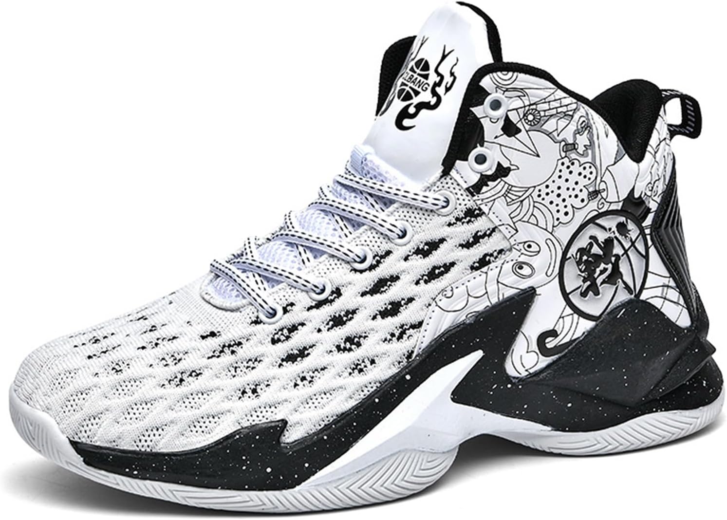 

Кроссовки для баскетбола DHAEY для женщин и мужчин, модные высокие кеды с противоскользящей подошвой, повседневная обувь, мужские и женские кроссовки для активного отдыха и бега (Цвет: B, Размер: 11 женский / 9,5 мужской), 11 Women/9.5 Men C