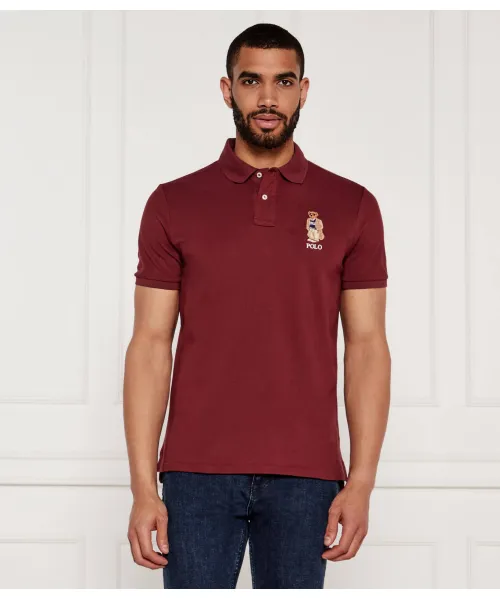 

Футболка поло Slim fit Polo Ralph Lauren, красный
