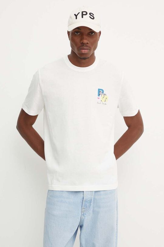 

Хлопковая футболка PS Paul Smith, белый
