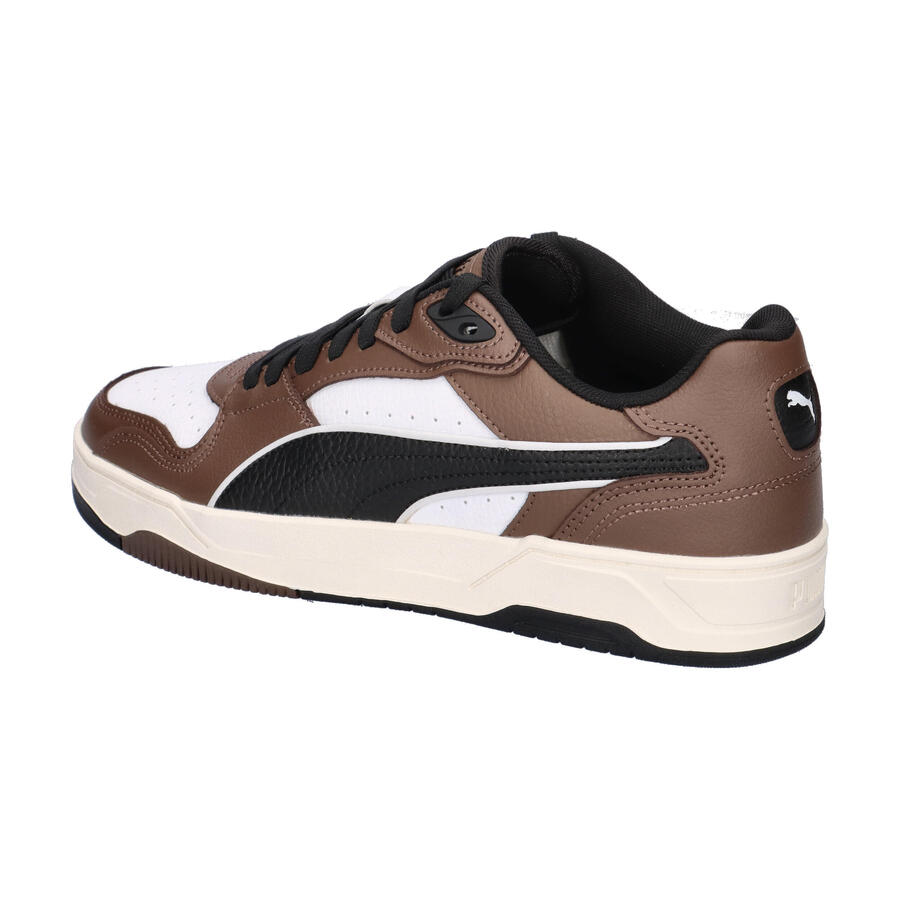 Кроссовки Puma RBD BREAK LOW унисекс 402586 08 белые/коричневые — фото 3