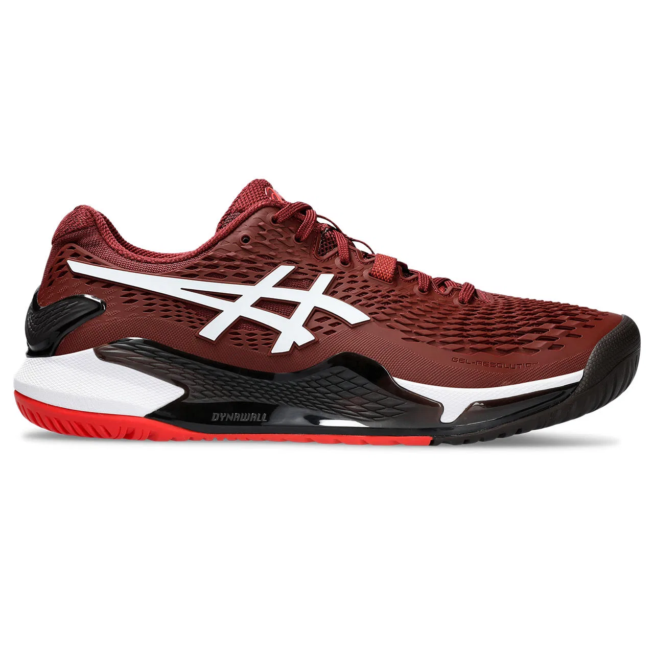 Теннисные кроссовки «Gel-Resolution 9» от ASICS, Antique Red/White — фото 3