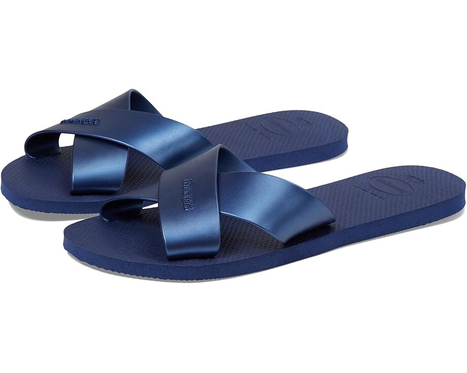 

Сандалии Havaianas Aqua Metallic, цвет Navy Blue
