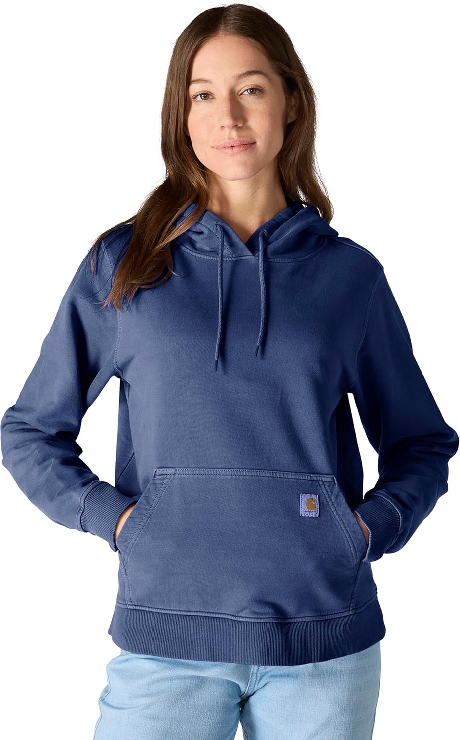 

Carhartt женская худи из френч терри Relaxed Fit Midweight Garment Dye, Lunar Blue, Синий, Carhartt женская худи из френч терри Relaxed Fit Midweight Garment Dye, Lunar Blue