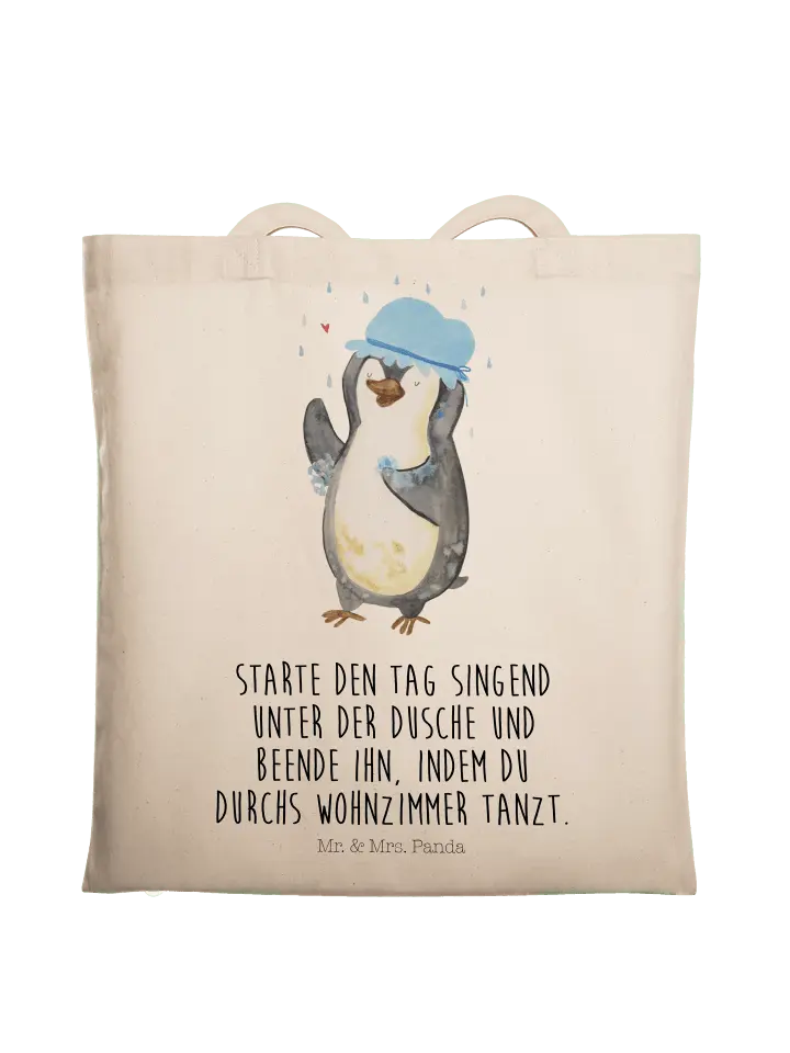 

Сумка для переноски Mr & Mrs Panda Pinguin Duschen, кремовый