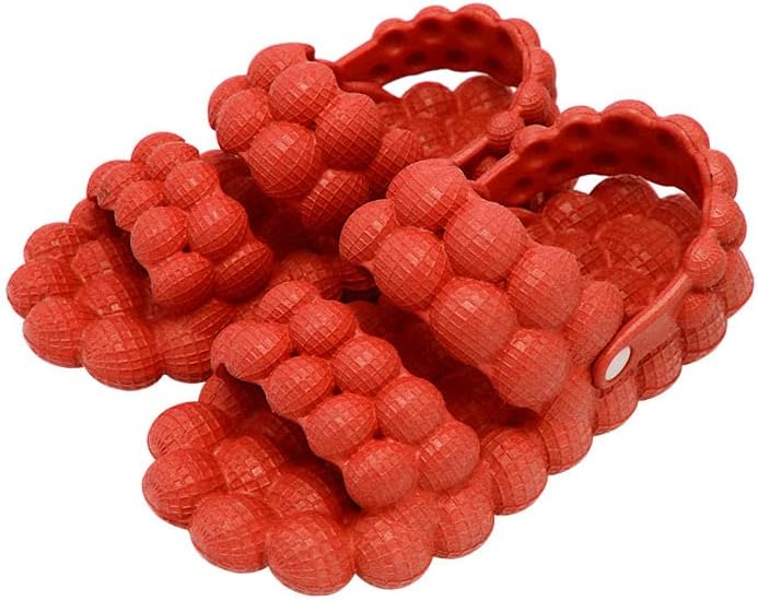 

Сандалии ELLEES унисекс для взрослых, милые, в виде облачка, для женщин и мужчин, нескользящие, для ванной комнаты и душа, с мягкой толстой подошвой, для дома и улицы, красный