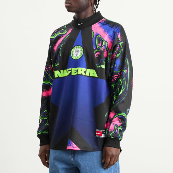 Футболка вратаря сборной Нигерии Nike, черный, розовый & белый — фото 2