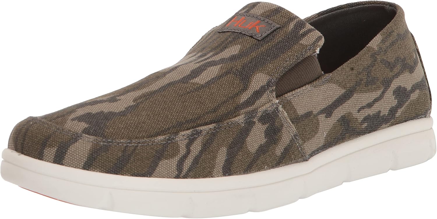 

Мужские слипоны HUK Brewster, Рыбацкая и палубная обувь с водоотталкивающей подошвой, Classic - Mossy Oak Bottomland