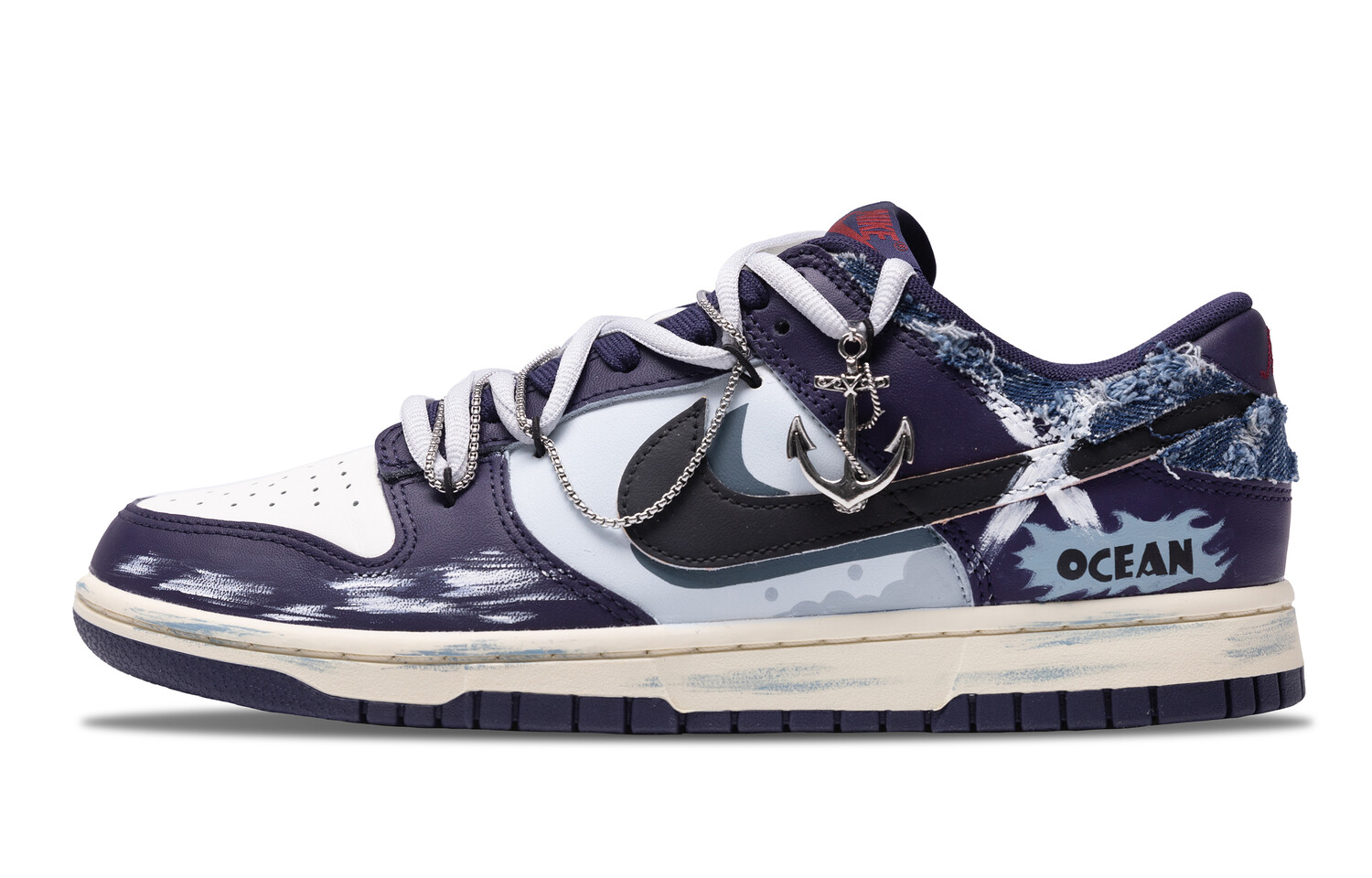 

Кроссовки Nike Dunk Skateboarding Shoes Men Low-top Purple, фиолетовый