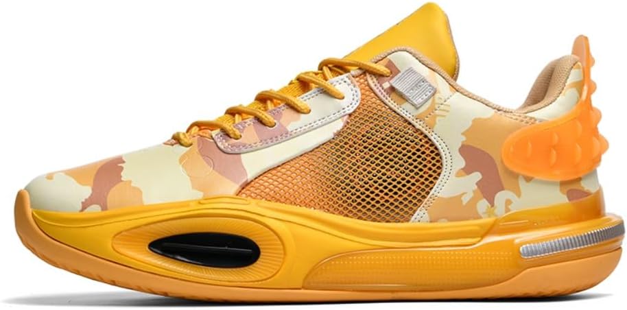 

Мужские кроссовки 2025 года Спортивная мода На открытом воздухе Баскетбольные кроссовки Беговые кроссовки Повседневная обувь Haoeyddw, желтый