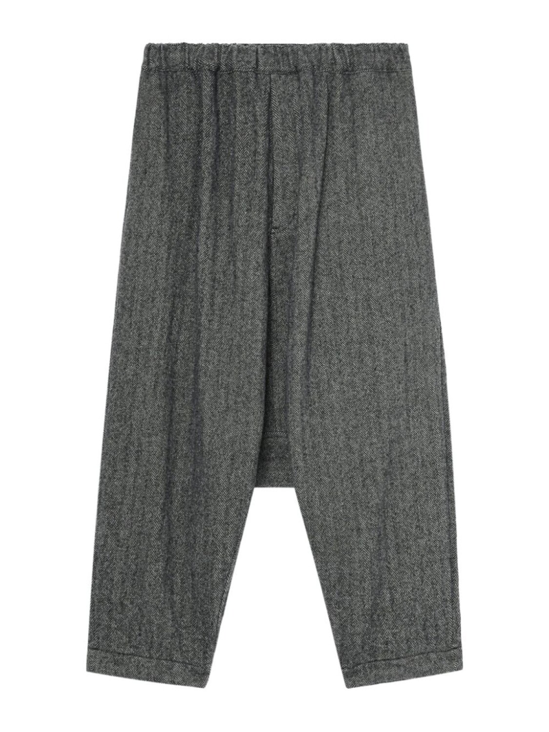 

Black Comme Des Garçons шерстяные брюки с низким шаговым швом, черный