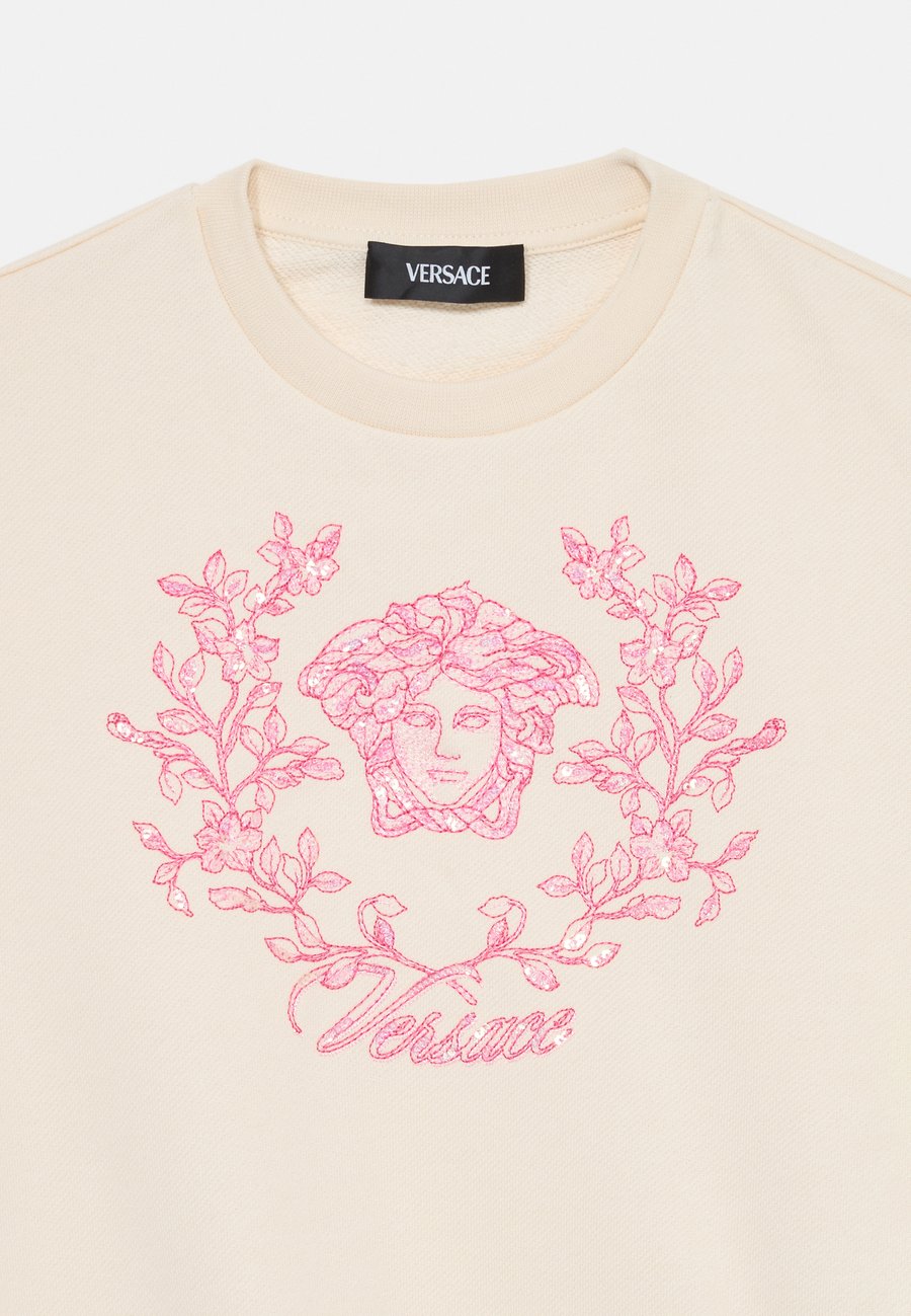 Толстовка Versace MEDUSA CREST EMBROIDERY, Ivory/Multi Coloured/White — фото 3