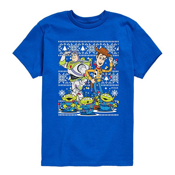 

Футболка с принтом Ugly Christmas Sweater Toy Story для мальчиков 8-20 Disney / Pixar, Royal Blue
