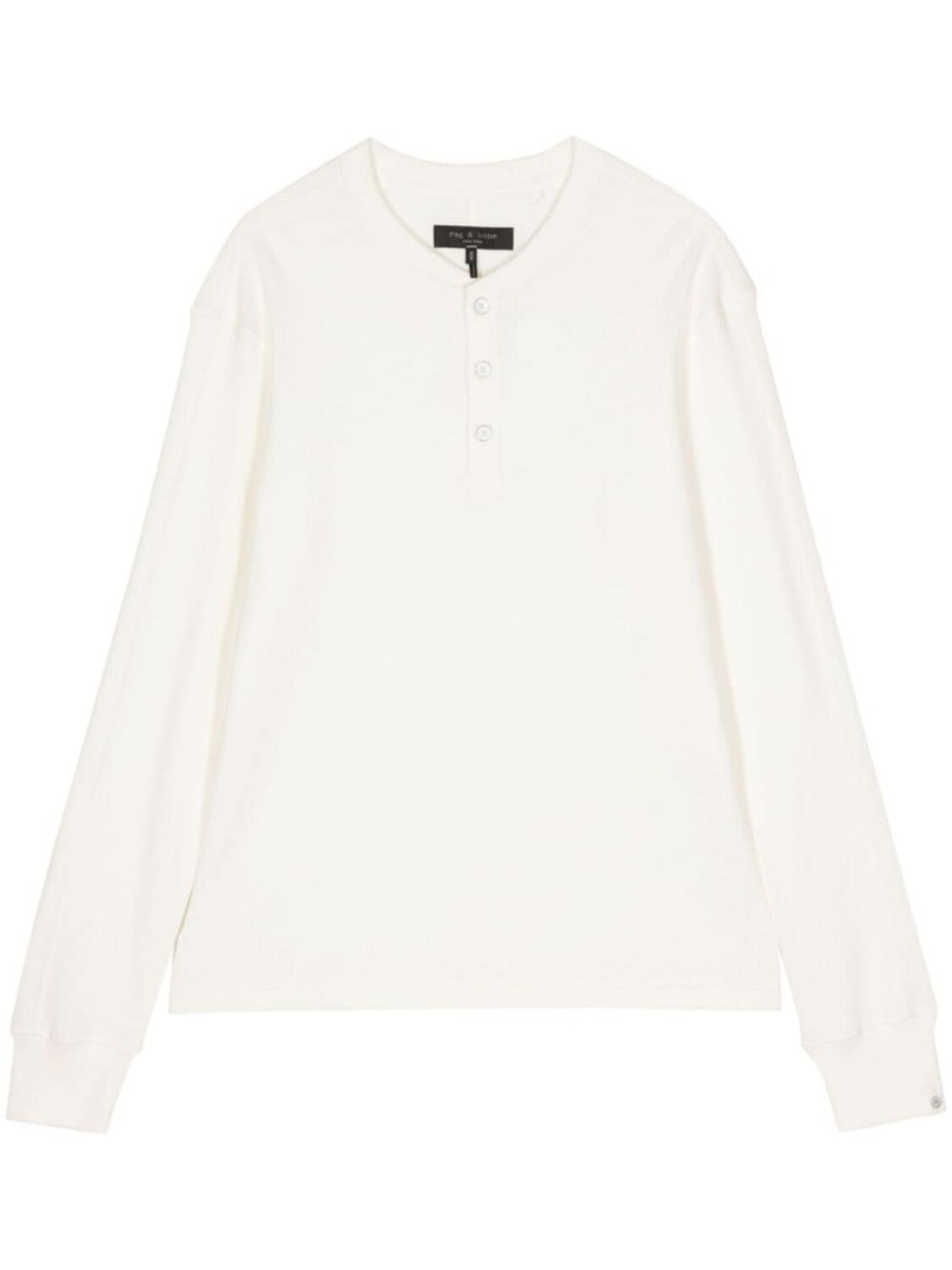 

Футболка с длинными рукавами вафельной вязки rag &bone, белый