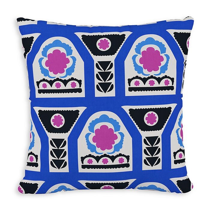 

Уличная подушка Sparrow & Wren из плитки, 18 x 18 дюймов, синий