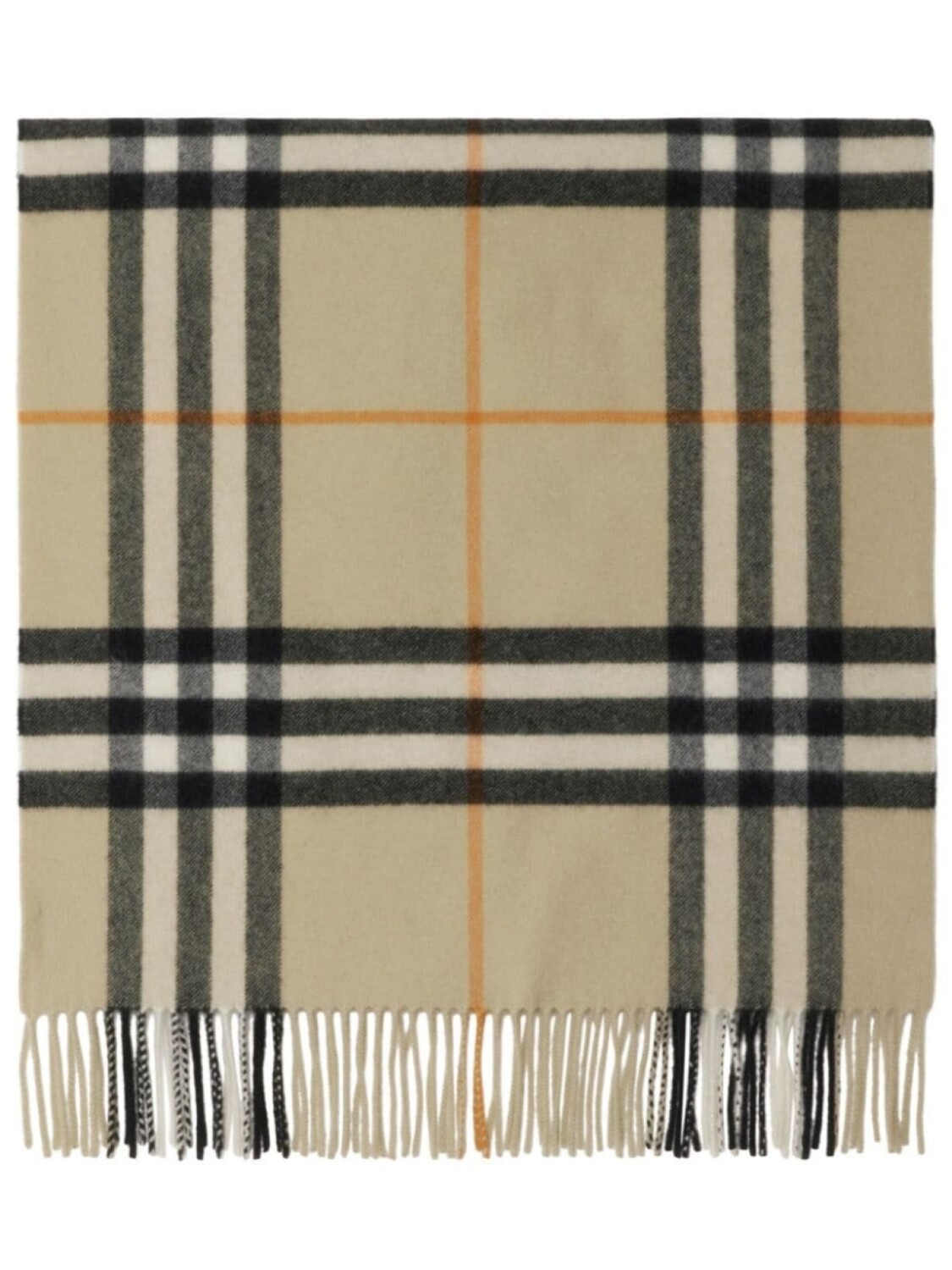 

Burberry широкий клетчатый кашемировый шарф, нейтральный цвет