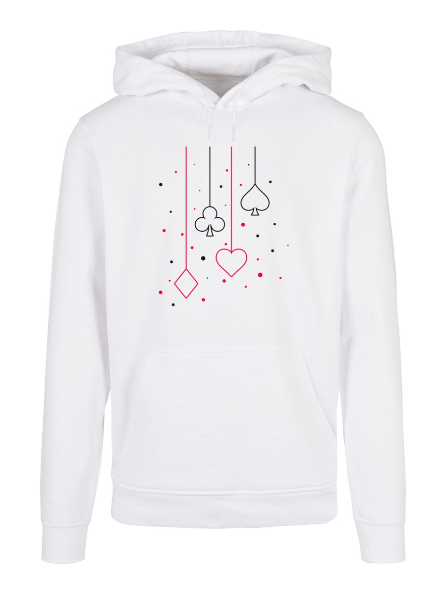 

Толстовка F4NT4STIC Kreuz Pik Herz Karo Poker Kartenspiel, белый