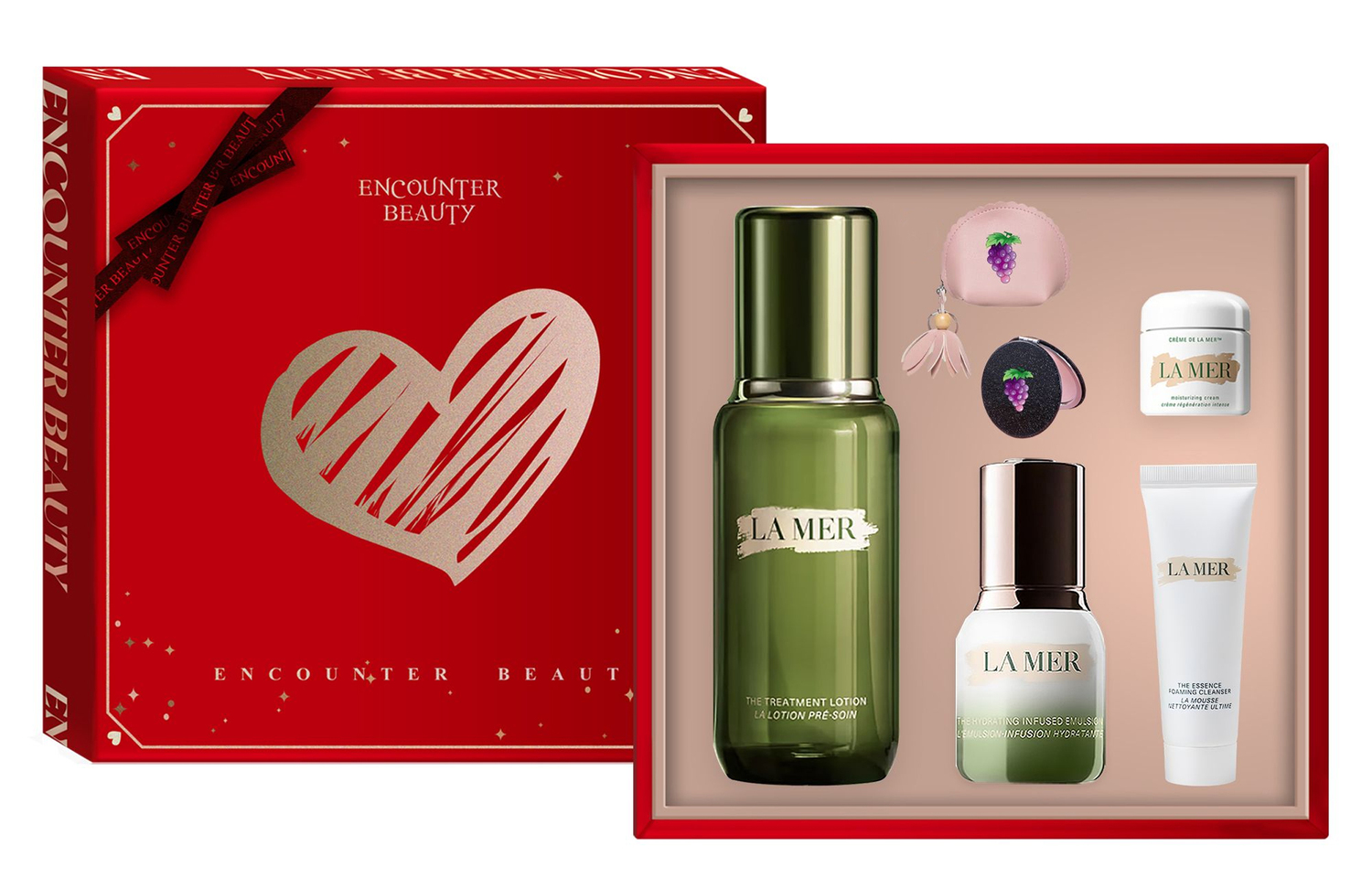 

HAILANZHIMI набор для ухода за кожей Essence Water Combination Box: успокаивающий, подтягивающий, увлажняющий, восстанавливающий комплект из шести предметов LA MER