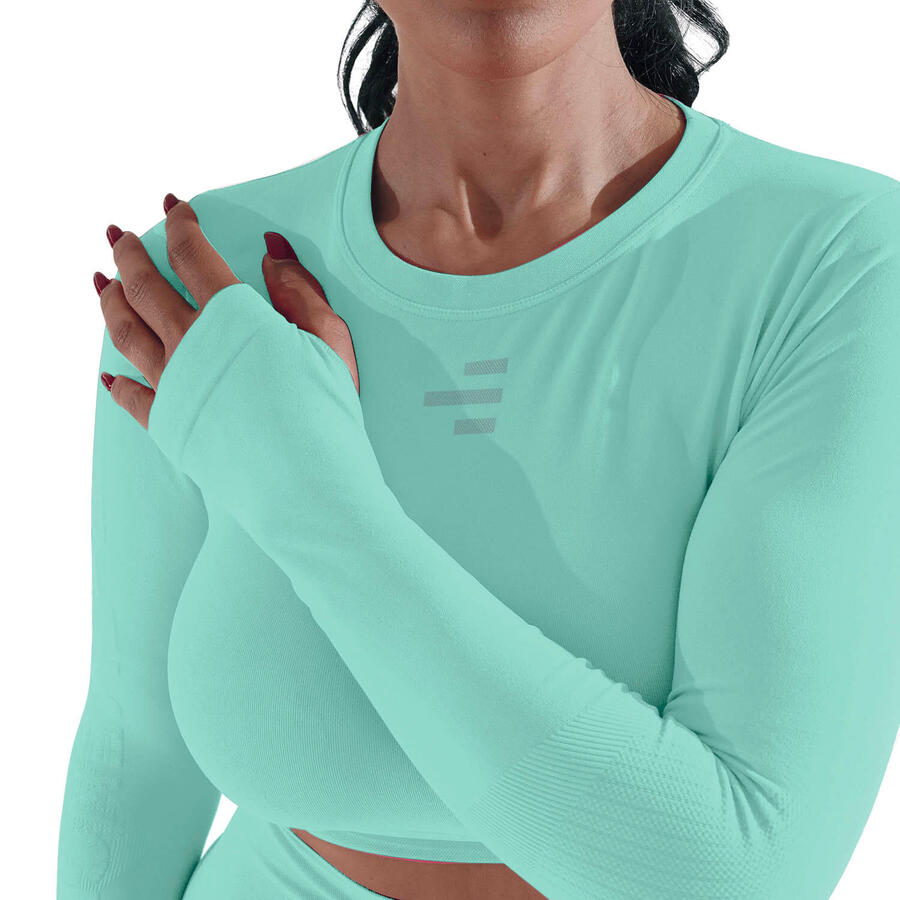 

R-EVENGE Техническая женская майка с длинным рукавом для фитнеса и активного отдыха