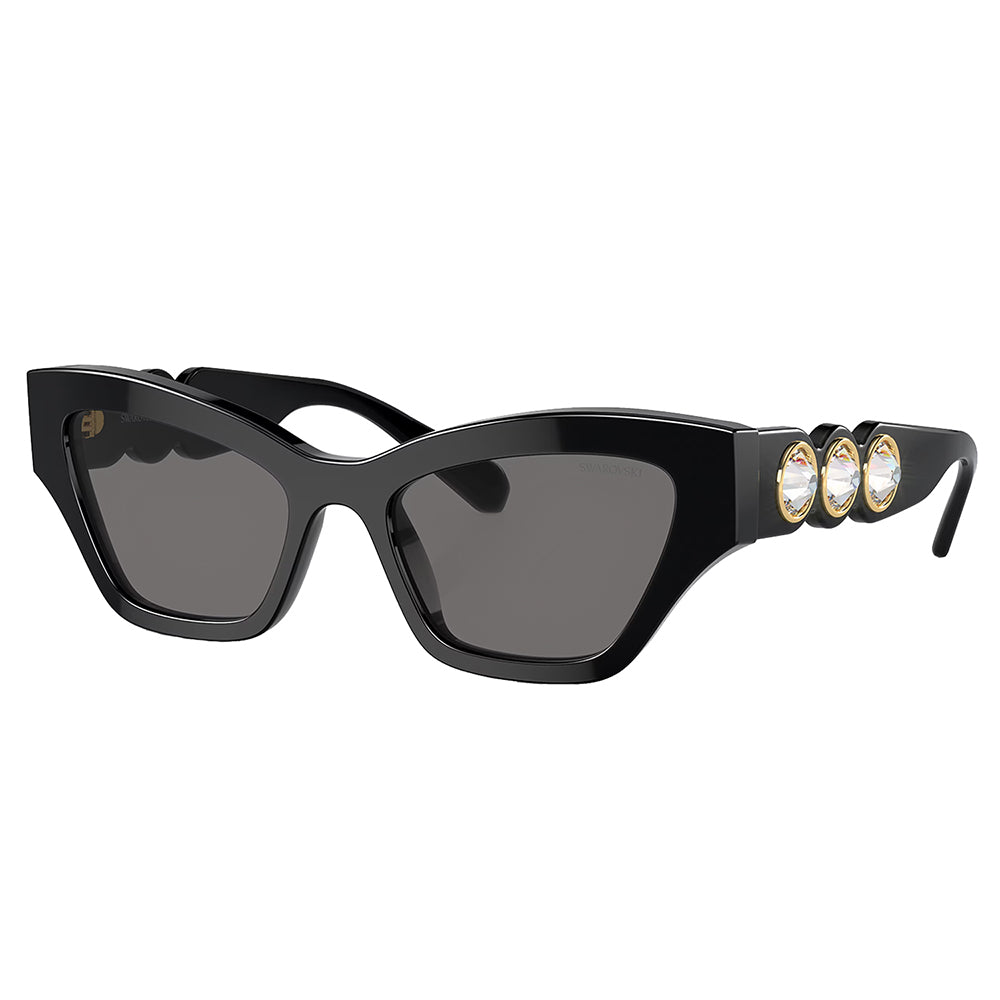 

Женские солнцезащитные очки Swarovski SK 6021 100181 53 мм нестандартной формы, черный