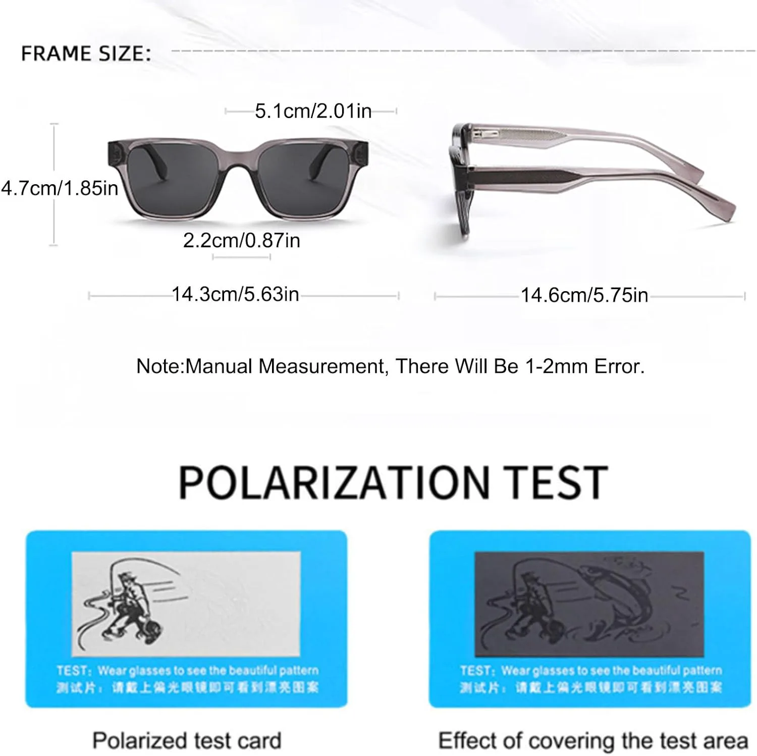 

Женские поляризованные солнцезащитные очки TR90 в квадратной оправе – защита от УФ-излучения UV400, легкие, классический винтажный стиль для вождения Bubmari, D