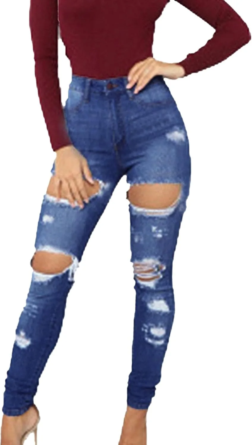 

DGHM-JLMY женские джинсы скинни с потертостями