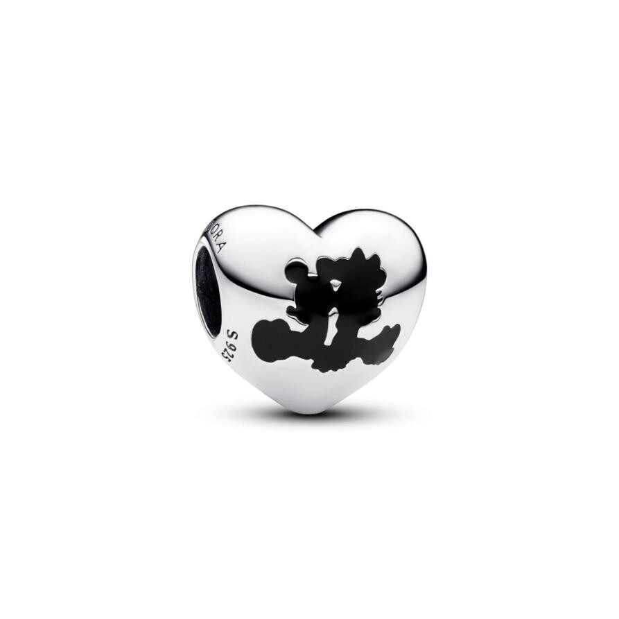 

Шарм Pandora Disney Mickey Mouse & Minnie Mouse Heart Charm, покрытие - золото