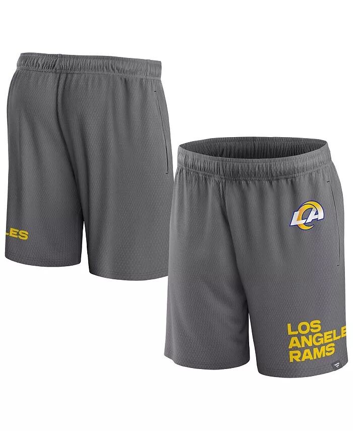 

Мужские серые клинчерные шорты Los Angeles Rams Fanatics