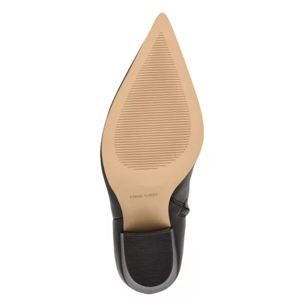 Женские ботильоны Ariza на устойчивом каблуке Nine West, цвет black leather — фото 4