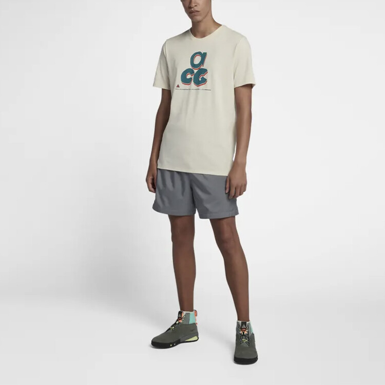 Футболка ACG унисекс бежевая Nike, бежевый — фото 3