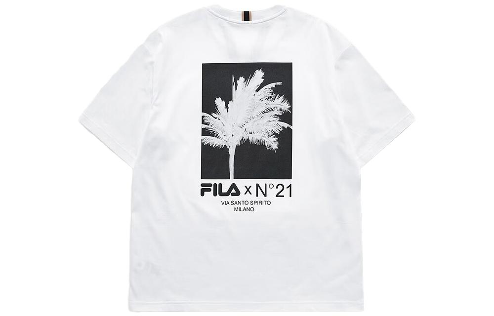 

X N°21 LIANMINGKUAN Футболка унисекс белая FILA FUSION