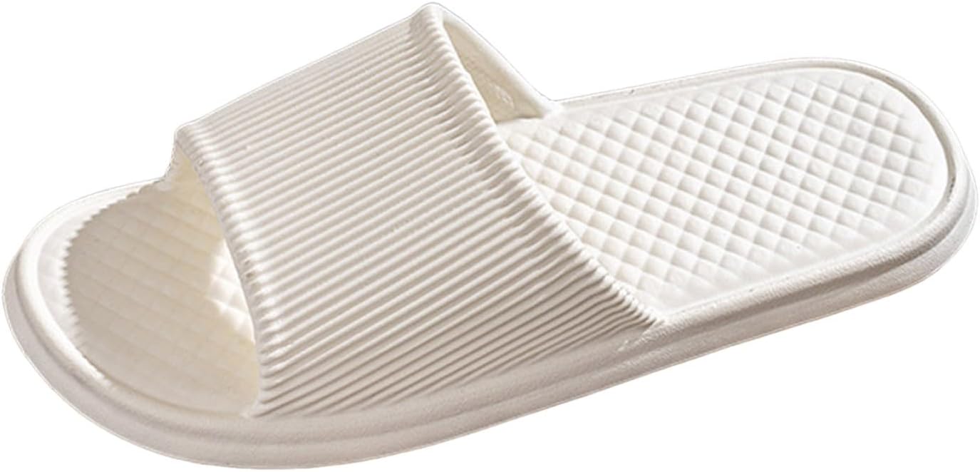 

Душевые шлепанцы для женщин и мужчин, быстро сохнущие, нескользящие, легкие, дышащие тапочки для ванной, бассейна и улицы Generic, белый