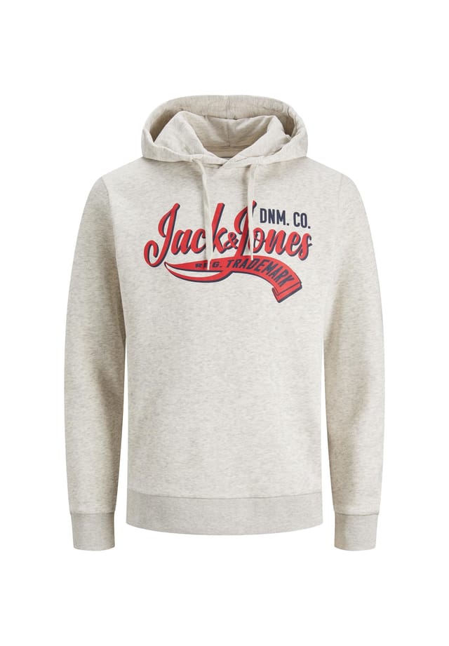 

Толстовка с капюшоном и логотипом Hoodie Jack & Jones, белый