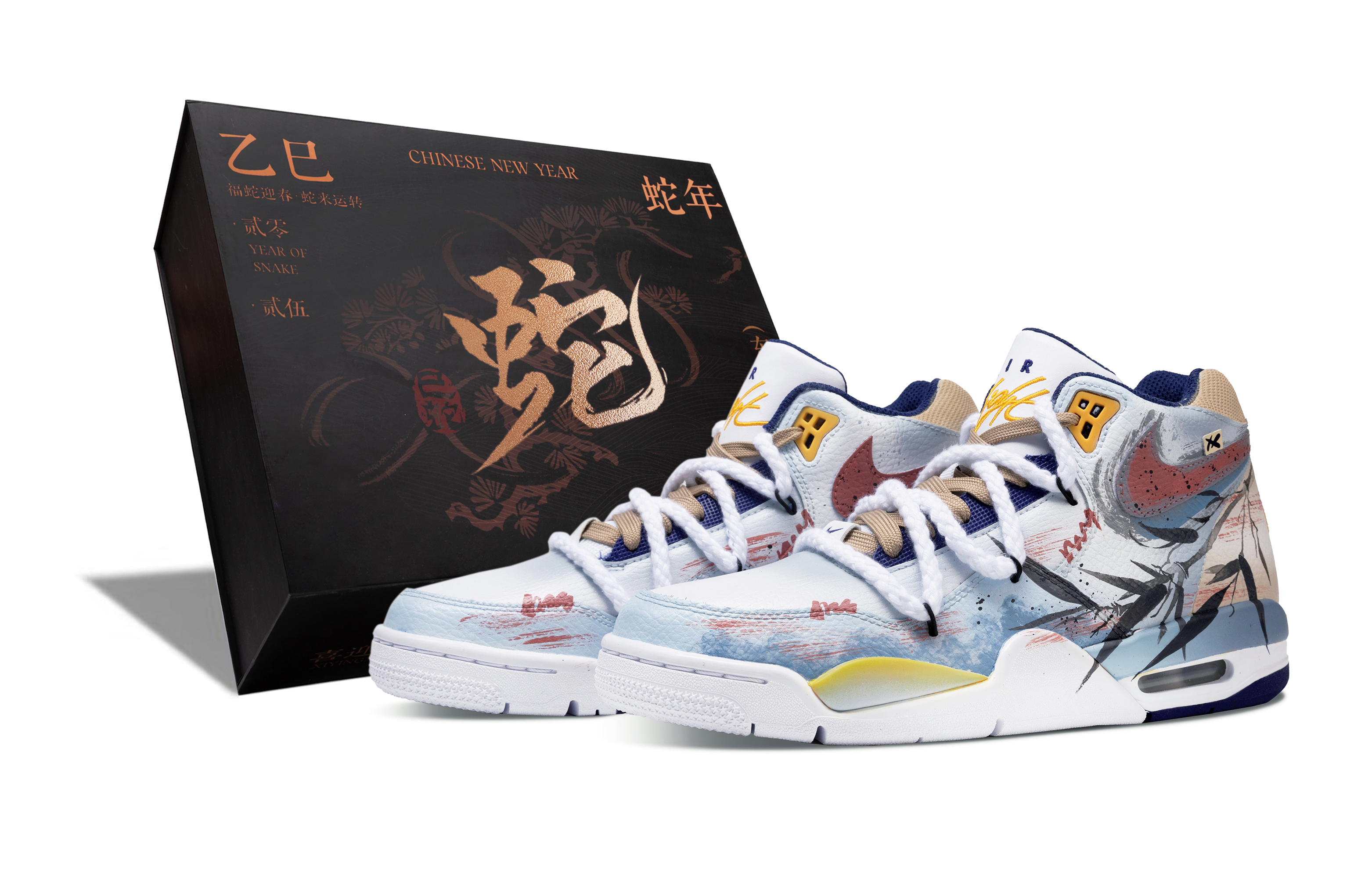 

Nike Баскетбольные кроссовки Flight Legacy с противоскользящей подошвой, износостойкие, винтажные, среднего размера, мужские, синие, белые, красные