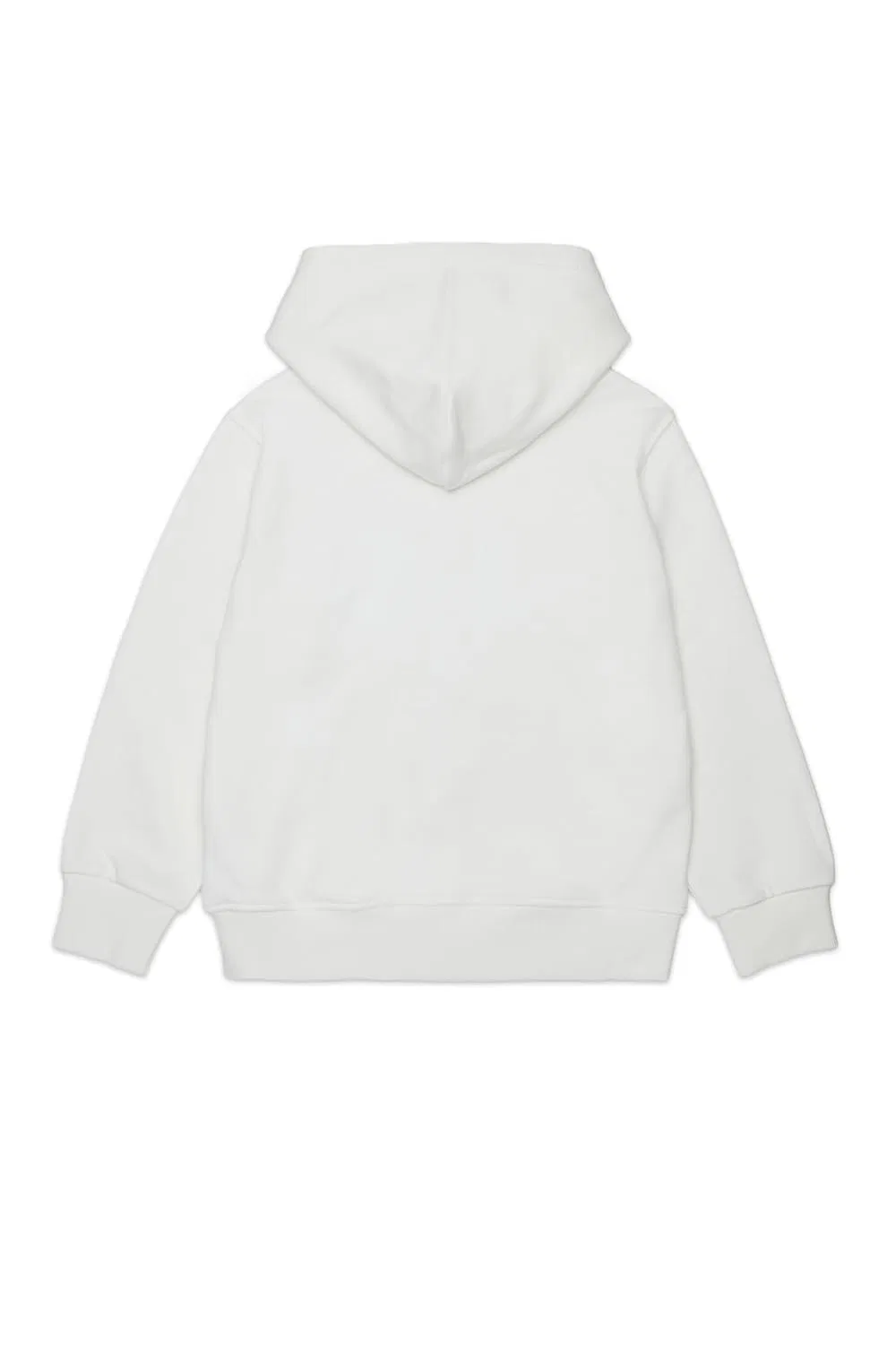 Детская толстовка Diesel с капюшоном, логотипом и крупным логотипом, Off-White — фото 3