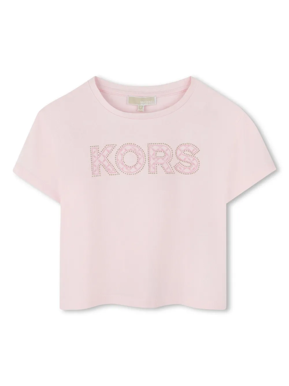 

Футболка с логотипом Michael Kors Kids, розовый
